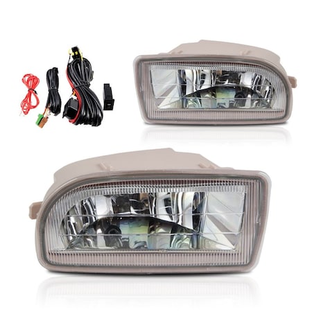 Winjet Fog Lights - Clear - Wiring Kit Included CFWJ-0127-C